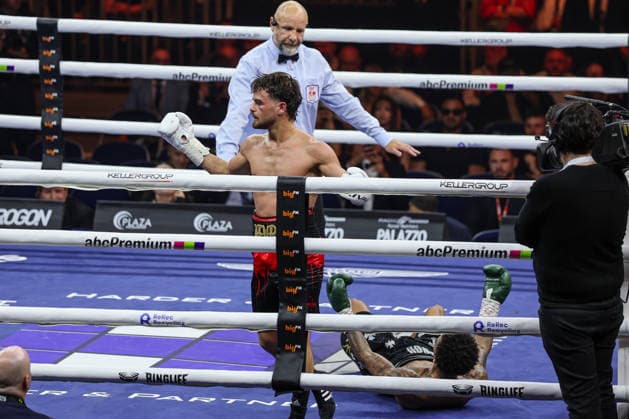 Devrim Gökduman vs Franklyn Dwomoh at Ringside Series 2026 Night of Heavyweights on 15 05 26 at SAP Arena, Mannheim xamx Photo Alfio Marino Copyright: