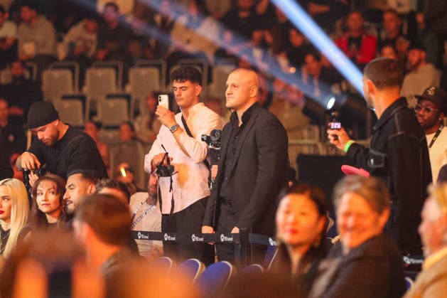 Michael Smolik in the audience Edmon RInglife Avagyan vs Patrick Fiala at Ringside Series 2026 Night of Heavyweights on 15 05 26 at SAP Arena, Mannheim xamx Photo Alfio Marino Copyright: