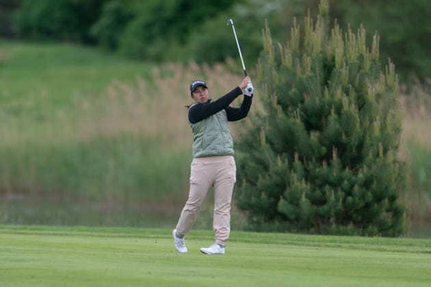 Amundi German Masters - Seond Round Kristyna Napoleaova of the Czech Republic plays from the fairway on the 18th hole during the second round of the Amundi German Masters at Green Eagle Golf Courses in Hamburg, Germany, on May 15, 2026. Hamburg Germany  Copyright: xAndyxAstfalckx originalFilename:astfalck-amundige260515_npbqV.jpg
