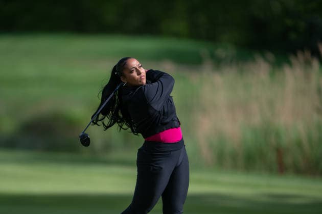 Amundi German Masters - Seond Round Vanessa Bouvet of France plays from the fairway on the 18th hole during the second round of the Amundi German Masters at Green Eagle Golf Courses in Hamburg, Germany, on May 15, 2026. Hamburg Germany  Copyright: xAndyxAstfalckx originalFilename:astfalck-amundige260515_npYMk.jpg