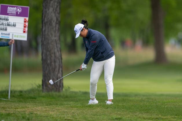 Amundi German Masters - Seond Round Anna Huang of Canada plays from the fairway on the 18th hole during the second round of the Amundi German Masters at Green Eagle Golf Courses in Hamburg, Germany, on May 15, 2026. Hamburg Germany  Copyright: xAndyxAstfalckx originalFilename:astfalck-amundige260515_npZ6a.jpg