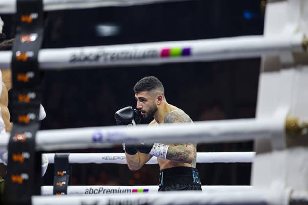 Elija Ülküseven in focus at the Ringside Series 2026 Night of Heavyweights on 15 05 26 in SAP Arena, Mannheim xamx Photo Alfio Marino Copyright: