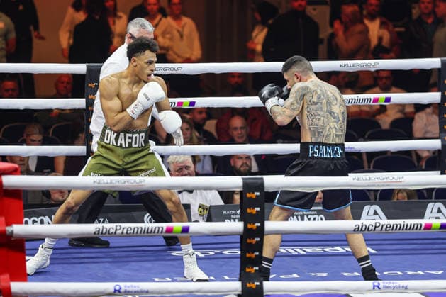 Alexander Okafor vs Elija Ülküseven at Ringside Series 2026 Night of Heavyweights on 15 05 26 at SAP Arena, Mannheim xamx Photo Alfio Marino Copyright: