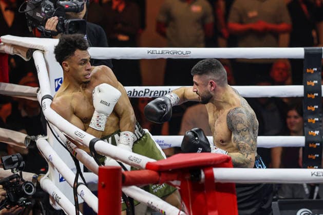 Alexander Okafor vs Elija Ülküseven at Ringside Series 2026 Night of Heavyweights on 15 05 26 at SAP Arena, Mannheim xamx Photo Alfio Marino Copyright: