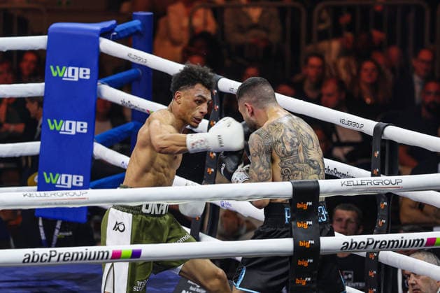Alexander Okafor vs Elija Ülküseven at Ringside Series 2026 Night of Heavyweights on 15 05 26 at SAP Arena, Mannheim xamx Photo Alfio Marino Copyright: