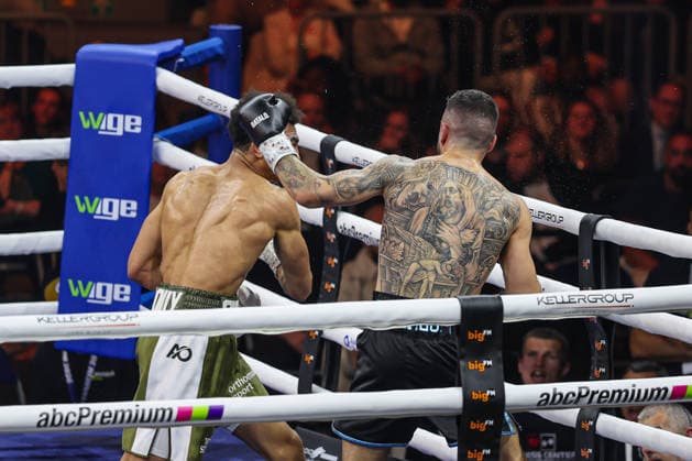 Alexander Okafor vs Elija Ülküseven at Ringside Series 2026 Night of Heavyweights on 15 05 26 at SAP Arena, Mannheim xamx Photo Alfio Marino Copyright: