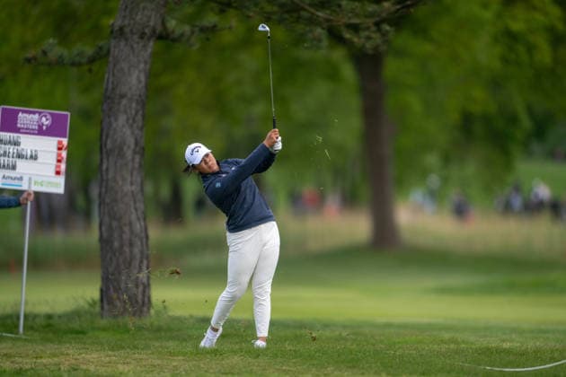 Amundi German Masters - Seond Round Anna Huang of Canada plays from the fairway on the 18th hole during the second round of the Amundi German Masters at Green Eagle Golf Courses in Hamburg, Germany, on May 15, 2026. Hamburg Germany  Copyright: xAndyxAstfalckx originalFilename:astfalck-amundige260515_np7Qu.jpg