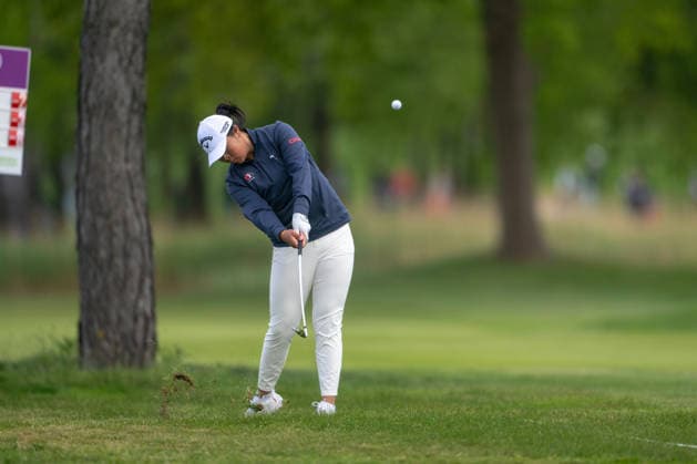 Amundi German Masters - Seond Round Anna Huang of Canada plays from the fairway on the 18th hole during the second round of the Amundi German Masters at Green Eagle Golf Courses in Hamburg, Germany, on May 15, 2026. Hamburg Germany  Copyright: xAndyxAstfalckx originalFilename:astfalck-amundige260515_npiFM.jpg