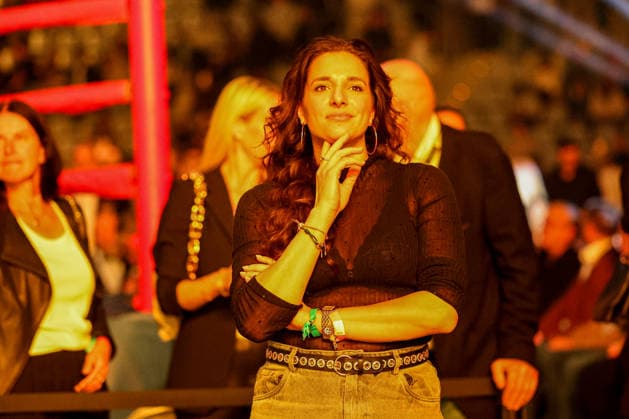 Saliha Özcan Sally in the audience at the Ringside Series 2026 Night of Heavyweights on 15 05 26 in SAP Arena, Mannheim xamx Photo Alfio Marino Copyright:
