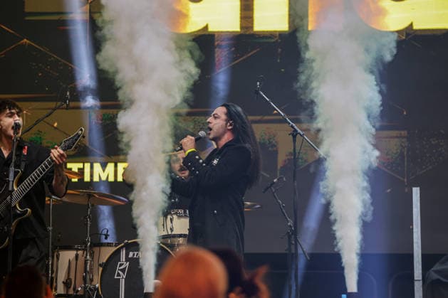Bülent Ceylan with his rock show Diktatürk at the Ringside Series 2026 Night of Heavyweights on 15 05 26 in SAP Arena, Mannheim xamx Photo Alfio Marino Copyright: