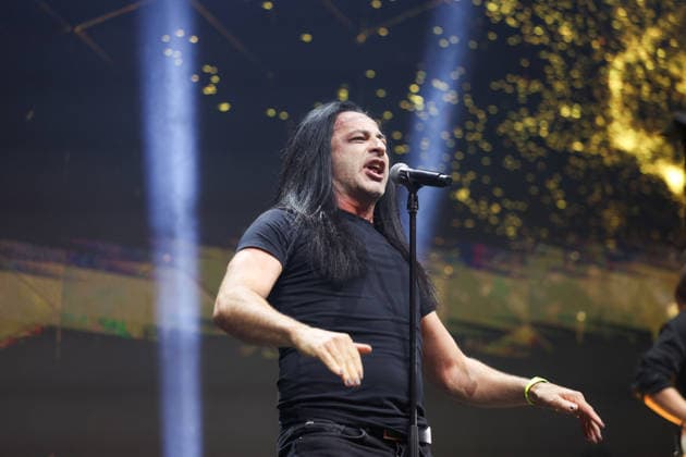 Bülent Ceylan with his rock show Diktatürk at the Ringside Series 2026 Night of Heavyweights on 15 05 26 in SAP Arena, Mannheim xamx Photo Alfio Marino Copyright: