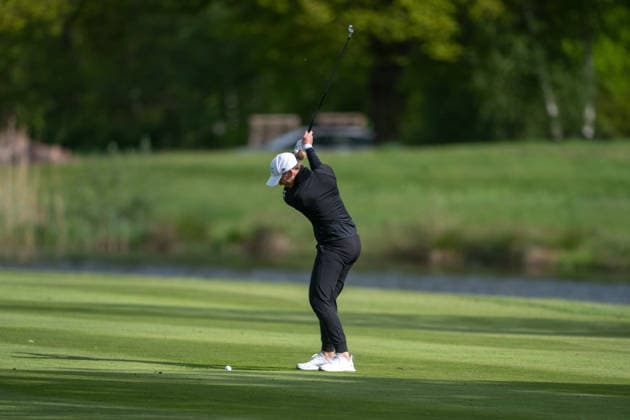 Amundi German Masters - Seond Round Laura Beveridge of Scotland plays from the fairway on the 18th hole during the second round of the Amundi German Masters at Green Eagle Golf Courses in Hamburg, Germany, on May 15, 2026. Hamburg Germany  Copyright: xAndyxAstfalckx originalFilename:astfalck-amundige260515_npObA.jpg
