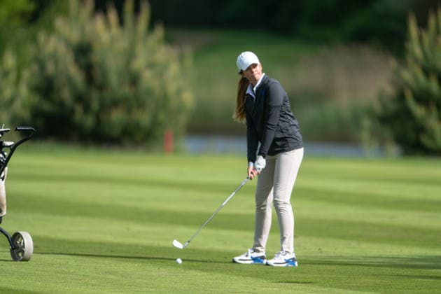 Amundi German Masters - Seond Round Ana Pelaez Trivino of Spain plays from the fairway on the 18th hole during the second round of the Amundi German Masters at Green Eagle Golf Courses in Hamburg, Germany, on May 15, 2026. Hamburg Germany  Copyright: xAndyxAstfalckx originalFilename:astfalck-amundige260515_npqPc.jpg