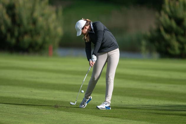 Amundi German Masters - Seond Round Ana Pelaez Trivino of Spain plays from the fairway on the 18th hole during the second round of the Amundi German Masters at Green Eagle Golf Courses in Hamburg, Germany, on May 15, 2026. Hamburg Germany  Copyright: xAndyxAstfalckx originalFilename:astfalck-amundige260515_npbPw.jpg