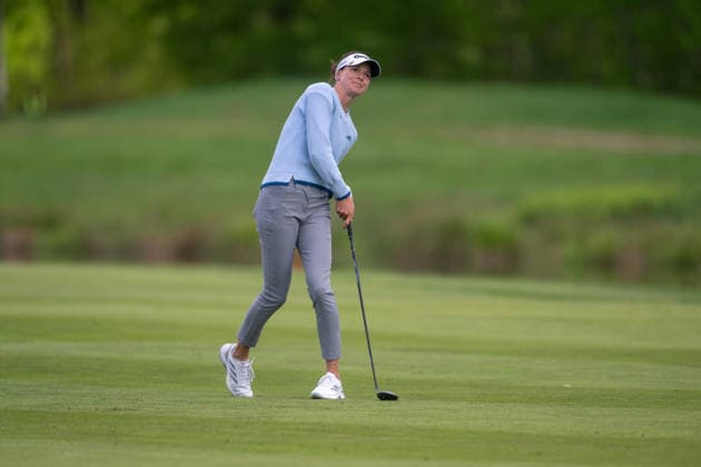 Amundi German Masters - Seond Round Esther Henseleit of Germany plays from the fairway on the 18th hole during the second round of the Amundi German Masters at Green Eagle Golf Courses in Hamburg, Germany, on May 15, 2026. Hamburg Germany  Copyright: xAndyxAstfalckx originalFilename:astfalck-amundige260515_npQ7g.jpg