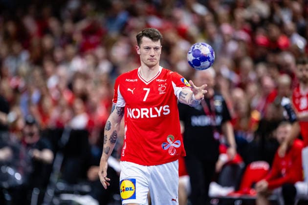 Denmark v Germany, International handball friendly, Copenhagen, Denmark Copenhagen, Denmark. 15th, May 2026. Emil Jakobsen (7) of Denmark seen during a test match between Denmark and Germany at Royal Arena in Copenhagen. Denmark, Copenhagen  Copyright: xGonzalesxPhoto TobiasxJorgensenx