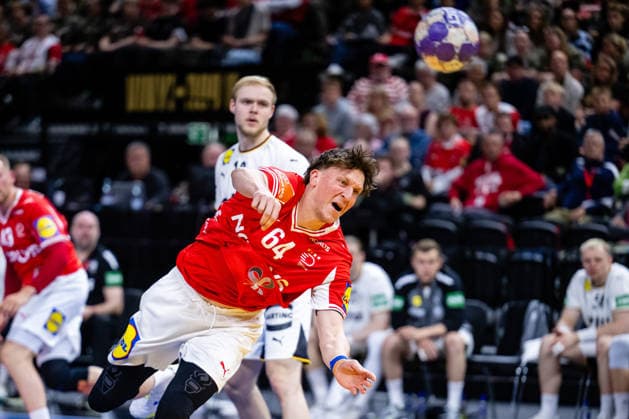 Denmark v Germany, International handball friendly, Copenhagen, Denmark Copenhagen, Denmark. 15th, May 2026. Lasse Moller (64) of Denmark seen during a test match between Denmark and Germany at Royal Arena in Copenhagen. Denmark, Copenhagen  Copyright: xGonzalesxPhoto TobiasxJorgensenx