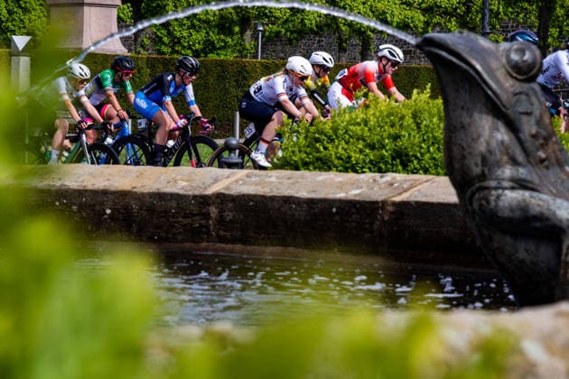 15 05 2026, GER, road bike, men women juniors, season 2025, 26 TMP Jugentour Kleine Friedensfahrt, 1 stage circuit race Residenzstadt Gotha On 3 competition days from 15 05 17 05 2026, almost 350 athletes from 7 countries competed in the categories Everyman, Beginner, U15m, U17w and U17m at the start of the 25th edition of the TMP Jugentour Kleine Friedensfahrt 2025 In addition to the individual time trial, there are 3 other stages to be completed in the Gotha district, organized by RSC Waltershausen Gotha e V Stage 1 was a circuit in Gotha, with the U15m having to complete 16.8km, the U17w 25.2km and the U17m 31.5km 99867 Gotha Schloss Friedenstein Historisc Thüringen Germany