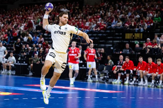 Denmark v Germany, International handball friendly, Copenhagen, Denmark Copenhagen, Denmark. 15th, May 2026. Johannes Golla (4) of Germany seen during a test match between Denmark and Germany at Royal Arena in Copenhagen. Denmark, Copenhagen  Copyright: xGonzalesxPhoto TobiasxJorgensenx