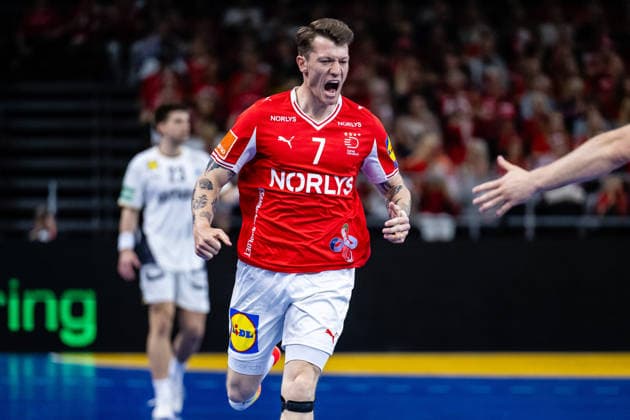 Denmark v Germany, International handball friendly, Copenhagen, Denmark Copenhagen, Denmark. 15th, May 2026. Emil Jakobsen (7) of Denmark seen during a test match between Denmark and Germany at Royal Arena in Copenhagen. Denmark, Copenhagen  Copyright: xGonzalesxPhoto TobiasxJorgensenx