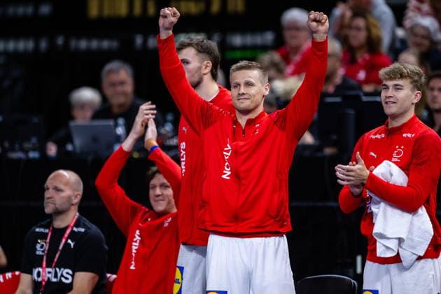 Denmark v Germany, International handball friendly, Copenhagen, Denmark Copenhagen, Denmark. 15th, May 2026. Frederik Bjerre of Denmark seen during a test match between Denmark and Germany at Royal Arena in Copenhagen. Denmark, Copenhagen  Copyright: xGonzalesxPhoto TobiasxJorgensenx