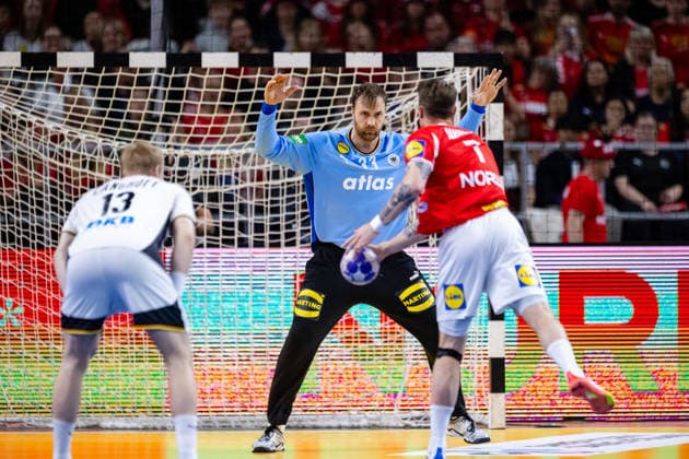 Denmark v Germany, International handball friendly, Copenhagen, Denmark Copenhagen, Denmark. 15th, May 2026. Andreas Wolff (33) of Germany seen during a test match between Denmark and Germany at Royal Arena in Copenhagen. Denmark, Copenhagen  Copyright: xGonzalesxPhoto TobiasxJorgensenx