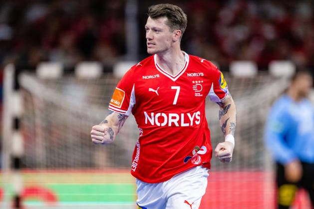 Denmark v Germany, International handball friendly, Copenhagen, Denmark Copenhagen, Denmark. 15th, May 2026. Emil Jakobsen (7) of Denmark seen during a test match between Denmark and Germany at Royal Arena in Copenhagen. Denmark, Copenhagen  Copyright: xGonzalesxPhoto TobiasxJorgensenx