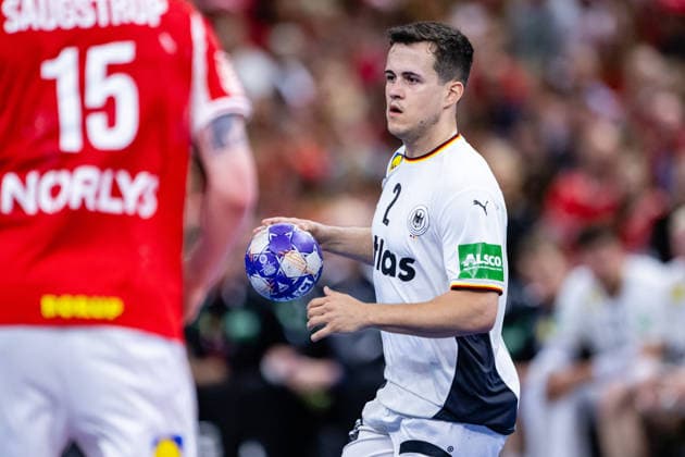 Denmark v Germany, International handball friendly, Copenhagen, Denmark Copenhagen, Denmark. 15th, May 2026. Tim Freihofer (2) of Germany seen during a test match between Denmark and Germany at Royal Arena in Copenhagen. Denmark, Copenhagen  Copyright: xGonzalesxPhoto TobiasxJorgensenx