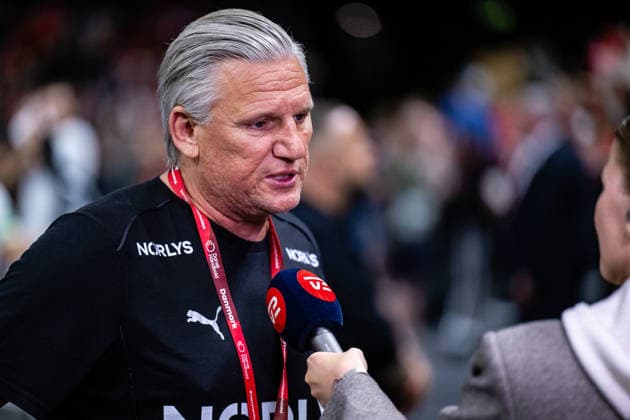 Denmark v Germany, International handball friendly, Copenhagen, Denmark Copenhagen, Denmark. 15th, May 2026. Head coach Nikolaj Jacobsen of Denmark at the break of the test match between Denmark and Germany at Royal Arena in Copenhagen. Denmark, Copenhagen  Copyright: xGonzalesxPhoto TobiasxJorgensenx