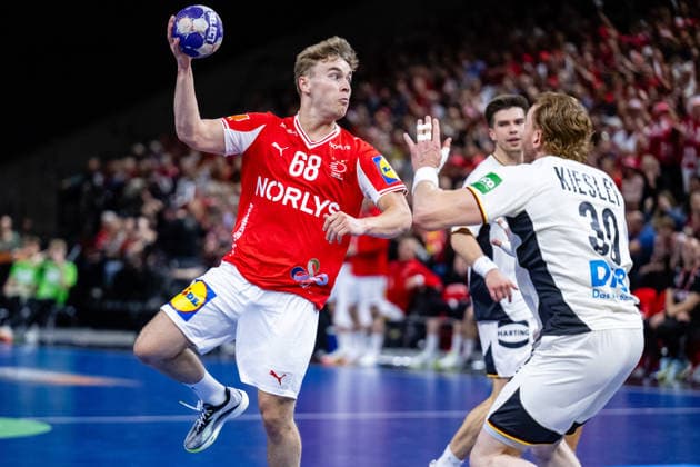 Denmark v Germany, International handball friendly, Copenhagen, Denmark Copenhagen, Denmark. 15th, May 2026. Victor Norlyk (68) of Denmark seen during a test match between Denmark and Germany at Royal Arena in Copenhagen. Denmark, Copenhagen  Copyright: xGonzalesxPhoto TobiasxJorgensenx