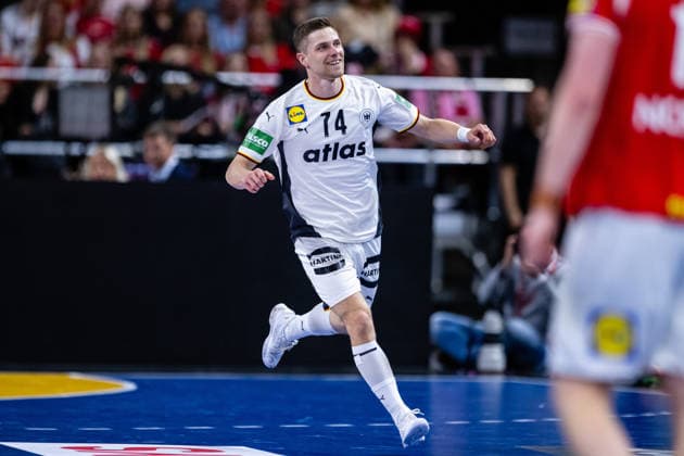 Denmark v Germany, International handball friendly, Copenhagen, Denmark Copenhagen, Denmark. 15th, May 2026. Vincent Buchner (74) of Germany seen during a test match between Denmark and Germany at Royal Arena in Copenhagen. Denmark, Copenhagen  Copyright: xGonzalesxPhoto TobiasxJorgensenx