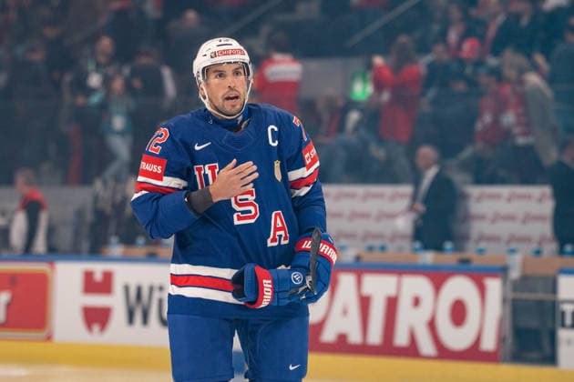 ZURICH, ZURICH - MAY 15: Justin Faulk of USA during the 2026 IIHF World Championship, WM, Weltmeisterschaft Group A match between Switzerland and USA at Swiss Life Arena on May 15, 2026 in Zurich, Zurich, Switzerland. Copyright: xLivioxBaeriswylx xSPPx Sportspressphoto_SPR147394