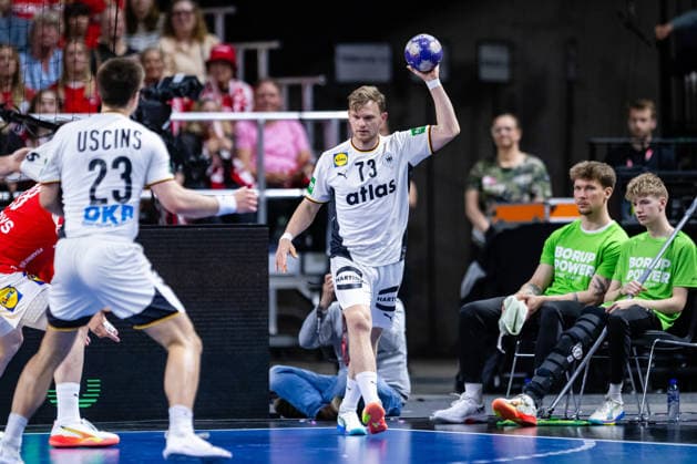 Denmark v Germany, International handball friendly, Copenhagen, Denmark Copenhagen, Denmark. 15th, May 2026. Timo Kastening (73) of Germany seen during a test match between Denmark and Germany at Royal Arena in Copenhagen. Denmark, Copenhagen  Copyright: xGonzalesxPhoto TobiasxJorgensenx