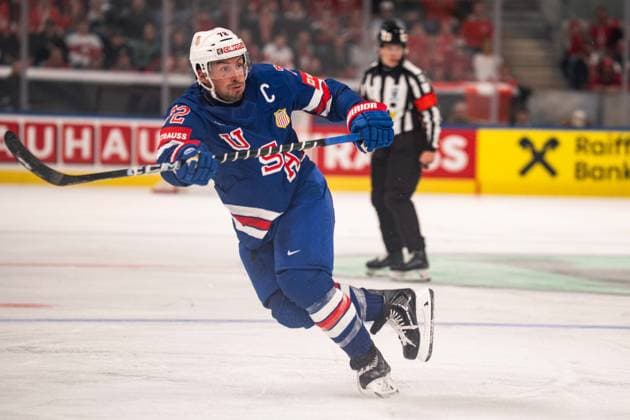ZURICH, ZURICH - MAY 15: Justin Faulk of USA during the 2026 IIHF World Championship, WM, Weltmeisterschaft Group A match between Switzerland and USA at Swiss Life Arena on May 15, 2026 in Zurich, Zurich, Switzerland. Copyright: xLivioxBaeriswylx xSPPx Sportspressphoto_SPR147426