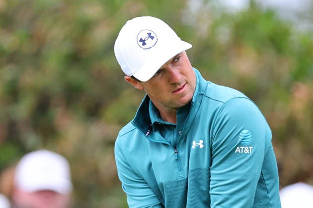 NEWTON SQUARE, PA - MAY 15: Jordan Spieth of the United States tees of at the first tee during Round 2 of the 2026 PGA, Golf Herren Championship on May 15, 2026 at Aronimink Golf Club in Newtown Square, Pennsylvania. (Photo by Rich Graessle Icon Sportswire) GOLF: MAY 15 PGA PGA Championship EDITORIAL USE ONLY Icon260515255922