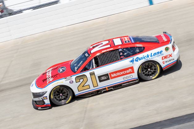 DOVER, DE - MAY 15: Josh Berry ( 21 Wood Brothers Racing Motorcraft Quick Lane Ford) on track during practice for Sunday™s NASCAR, Motorsport, USA Cup Series All-Star Race on May 15, 2026, at Dover Motor Speedway in Dover, DE. (Photo by David Hahn Icon Sportswire) AUTO: MAY 15 NASCAR Cup Series All-Star Race EDITORIAL USE ONLY Icon260515008