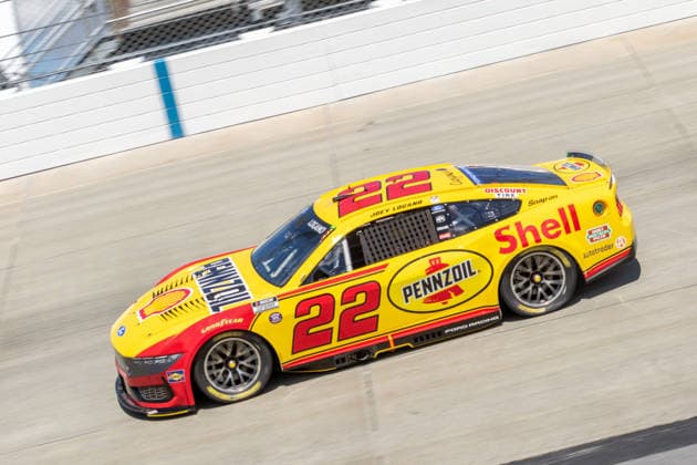 DOVER, DE - MAY 15: Joey Logano ( 22 Team Penske Shell Pennzoil Ford) on track during practice for Sunday™s NASCAR, Motorsport, USA Cup Series All-Star Race on May 15, 2026, at Dover Motor Speedway in Dover, DE. (Photo by David Hahn Icon Sportswire) AUTO: MAY 15 NASCAR Cup Series All-Star Race EDITORIAL USE ONLY Icon260515011