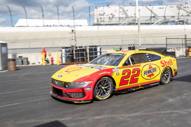 DOVER, DE - MAY 15: Joey Logano ( 22 Team Penske Shell Pennzoil Ford) heads back to the garage during practice for Sunday™s NASCAR, Motorsport, USA Cup Series All-Star Race on May 15, 2026, at Dover Motor Speedway in Dover, DE. (Photo by David Hahn Icon Sportswire) AUTO: MAY 15 NASCAR Cup Series All-Star Race EDITORIAL USE ONLY Icon260515023