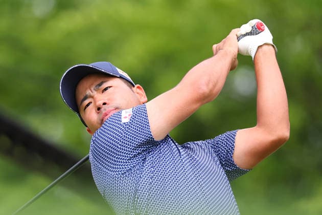 NEWTON SQUARE, PA - MAY 15: Kazuki Higa of Japan tees off at the first tee during Round 2 of the 2026 PGA, Golf Herren Championship on May 15, 2026 at Aronimink Golf Club in Newtown Square, Pennsylvania. (Photo by Rich Graessle Icon Sportswire) GOLF: MAY 15 PGA PGA Championship EDITORIAL USE ONLY Icon260515256102