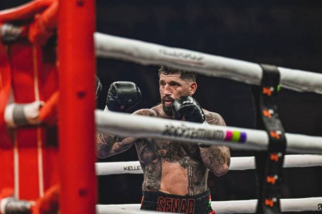 120 Unknown concentrated in the boxing ring of the SAP Arena at the Ringside Zone Night of the Heavyweights Ringside, 15 05 2026, Mannheim, SAP Arena Copyright: xspeedshotx