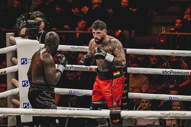 120 Unknown in intense fight in the SAP Arena Ringside, 15 05 2026, Mannheim, SAP Arena Copyright: xspeedshotx