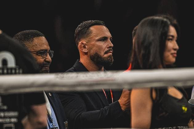 Florian Winter 157 VIP watches the action in the SAP Arena Ringside, 15 05 2026, Mannheim, SAP Arena Copyright: xspeedshotx