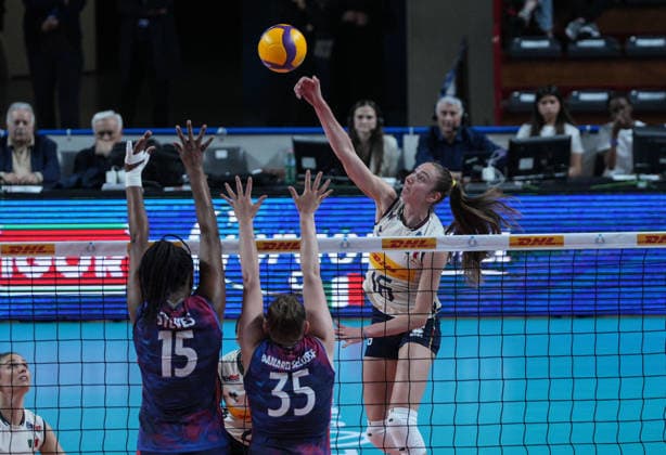 IPA84735685 - Stella Nervini (Italy) during BPER Test Match - Italy Women vs France Women, Volleyball Test Match in Novara, Italy, May 15 2026  Copyright: xSilvanoxMarcoxCesario IPAxSportx xx 84735685