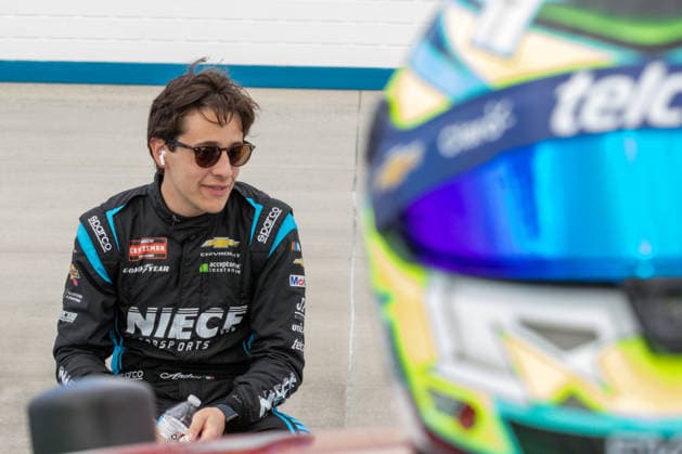 DOVER, DE - MAY 15: Andres Perez De Lara ( 44 Niece Motorsports Precision de Mexico Chevrolet) sits on pit road prior to the start of the NASCAR, Motorsport, USA CRAFTSMAN Truck Series ECOSAVE 200 on May 15, 2026, at Dover Motor Speedway in Dover, DE. (Photo by David Hahn Icon Sportswire) AUTO: MAY 15 NASCAR CRAFTSMAN Truck Series ECOSAVE 200 EDITORIAL USE ONLY Icon260515014
