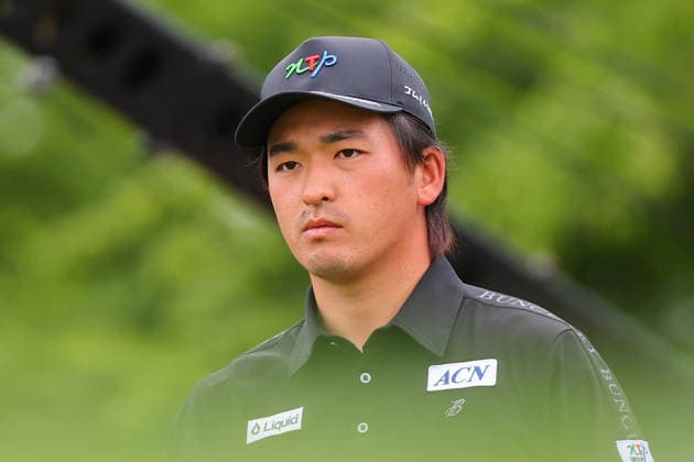 NEWTON SQUARE, PA - MAY 15: Kota Kaneko of Japan tees off at the tenth tee during Round 2 of the 2026 PGA, Golf Herren Championship on May 15, 2026 at Aronimink Golf Club in Newtown Square, Pennsylvania. (Photo by Rich Graessle Icon Sportswire) GOLF: MAY 15 PGA PGA Championship EDITORIAL USE ONLY Icon260515257292