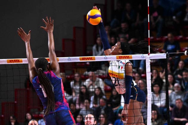 VOLLEY - Amichevole - BPER Test Match - Italy Women vs France Women Photo by IPA ABACAPRESS.COM84737347 - Omoruyi Loveth (Italia) Novara Italy  Copyright: xIPAxSport ABACAx