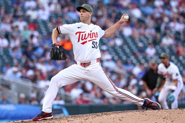 May 15th, 2026: Minnesota Twins pitcher Taylor Rogers (55) pitches in the seventh inning during a MLB, Baseball Herren, USA Baseball game between the Milwaukee Brewers and the Minnesota Twins at Target Field in Minneapolis, Minnesota. CSM MLB 2026: Brewers Vs Twins MAY 15  - ZUMAc04_ 20260515_zma_c04_033 Copyright: xStevenxGarciax