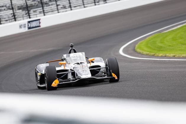 May 15, 2026, Speedway, Indiana, USA: PATO O WARD, driver of the No. 5 Chevrolet for Arrow McLaren, drives out of Turn 1 during Fast Friday of the 110th Indianapolis 500 at Indianapolis Motor Speedway. Speedway USA - ZUMAw173 20260515_zsp_w173_014 Copyright: xLukexWelshx