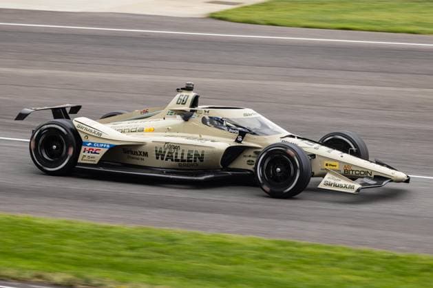 May 15, 2026, Speedway, Indiana, USA: FELIX ROSENQVIST, driver of the No. 60 Honda for Meyer Shank Racing w Curb Agajanian, exits the pit lane during Fast Friday of the 110th Indianapolis 500 at Indianapolis Motor Speedway. Speedway USA - ZUMAw173 20260515_zsp_w173_015 Copyright: xLukexWelshx