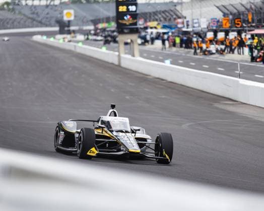 May 15, 2026, Speedway, Indiana, USA: MARCUS ARMSTRONG, driver of the No. 66 Honda for Meyer Shank Racing w Curb Agajanian, drives into Turn 1 during Fast Friday of the 110th Indianapolis 500 at Indianapolis Motor Speedway. IndyCar, Indy Car, IRL, USA 2026: Indy 500 Fast Friday Practice  - ZUMAw173 20260515_zsp_w173_036 Copyright: xLukexWelshx